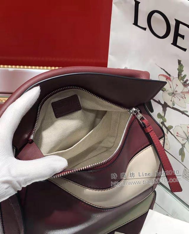 LOEWE經典爆款包包 羅意威小號Puzzle拼接手提斜挎包 10172  tcl1186